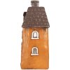 Декорація Будинок Clayre & Eef 23x17x37 см Сіро-Помаранчевий