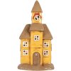 Clayre & Eef Декоративний будинок 23x17x43 см жовто-коричневий