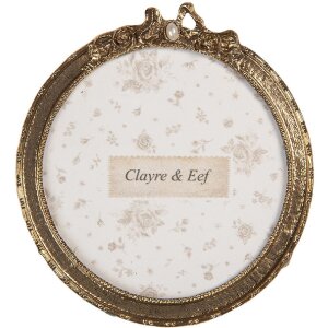 Елегантна фоторамка Clayre & Eef 10x1x11 см, золотого...