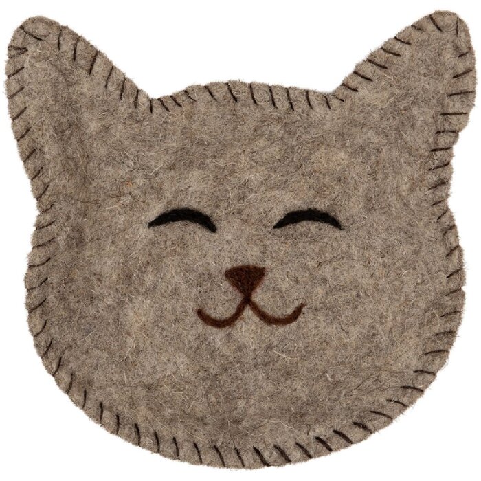 Clayre & Eef Чаша из войлока в виде собаки 15x16x4 см