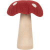 Clayre & Eef Гриб из фетра 14x14x17 см красный/коричневый