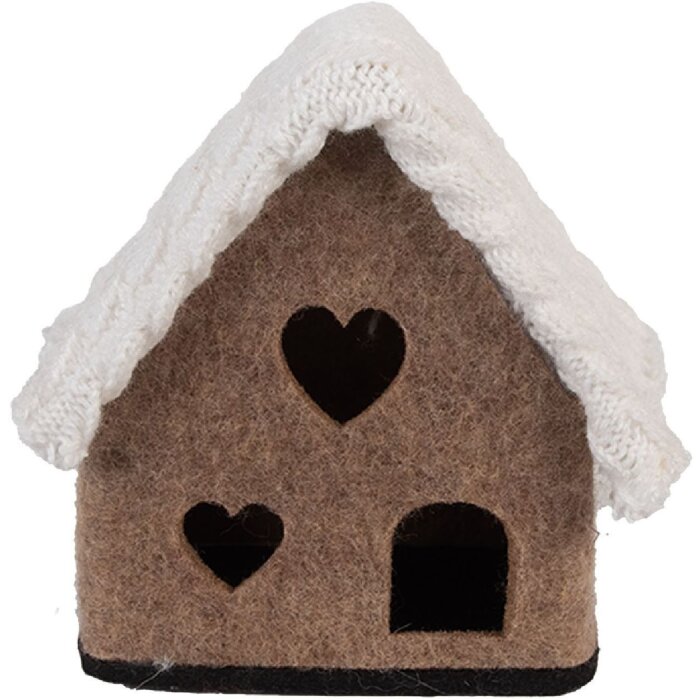 Clayre & Eef Декоративный домик из фетра 13x10x13 см
