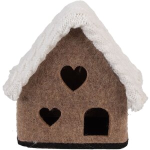 Clayre & Eef Декоративный домик из фетра 13x10x13 см