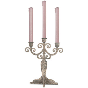 Свічник Clayre & Eef 6Y5821, сірий, 26x16x35 см