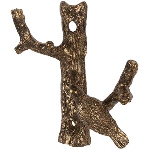 Стіновий хутівник Clayre & Eef 6Y5885, золотий, 9x4x9 см