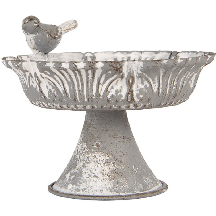 Підвісна полиця Clayre & Eef 6Y5887, 13x12x10 см, сірий/білий