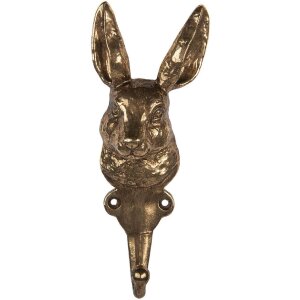 Стильний стінний крючок Clayre & Eef, золотий, 7х4х18 см