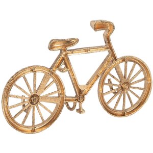 Стільниковий шафчик Clayre & Eef 6Y5892, золотистий, 19х4х12 см