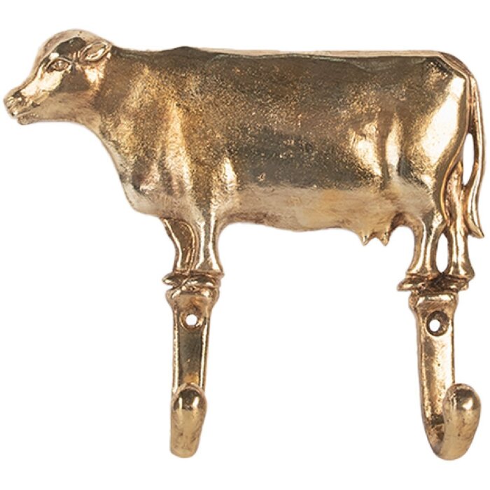 Clayre & Eef 6Y5895 Настенный крючок 17x4x15 см золотистый