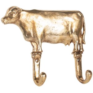 Clayre & Eef 6Y5895 Настенный крючок 17x4x15 см золотистый