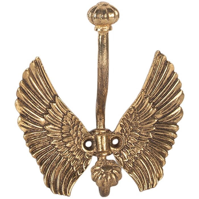 Clayre & Eef 6Y5896 Настенный крючок 12x6x13 см золотистый