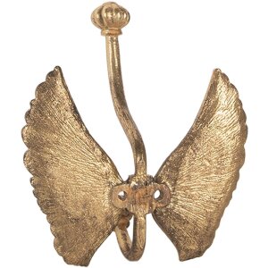 Clayre & Eef 6Y5896 Настенный крючок 12x6x13 см золотистый