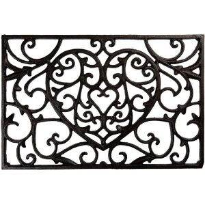 Clayre & Eef 5Y1290 Коврик для двери железный 59x39x2 см Drausen Braun