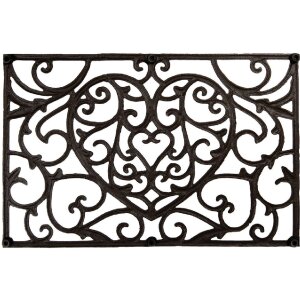 Clayre & Eef 5Y1290 Коврик для двери железный 59x39x2 см Drausen Braun