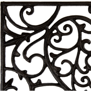 Clayre & Eef 5Y1290 Коврик для двери железный 59x39x2 см Drausen Braun