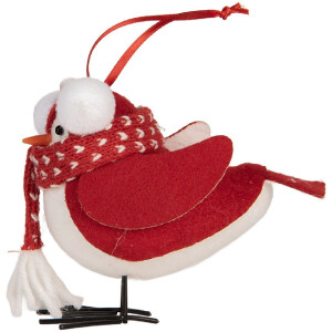 Декоративний птах Clayre & Eef 12x7x10 см