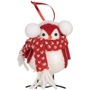 Декоративний птах Clayre & Eef 12x7x10 см