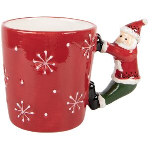 Келих Clayre & Eef, 400 мл, червоний, кераміка, 15x10x11 см