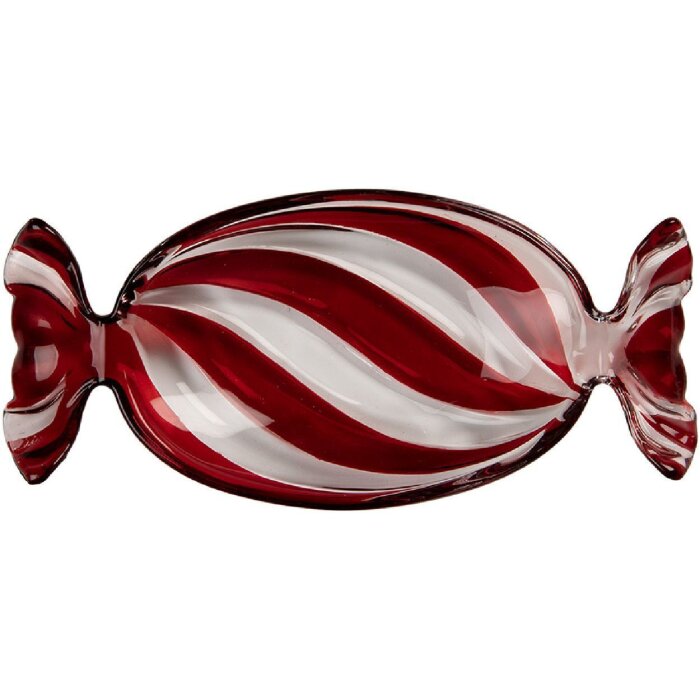 Clayre & Eef 6GL5200 Чаша стеклянная 23x11x4 см красная