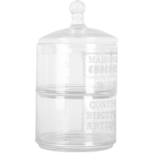 Clayre & Eef 6GL5209 Банка для хранения с крышкой 17x30 см