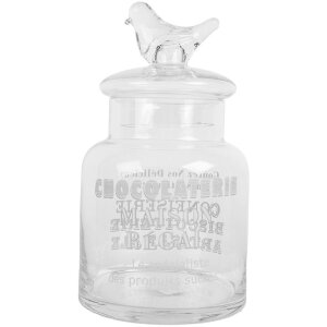 Clayre & Eef 6GL5210 Банка для хранения с крышкой 13x23 см