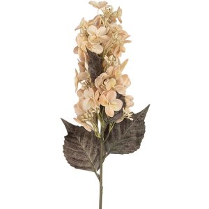 Декоративна гілка з квітами Clayre & Eef, бежево-зеленого кольору, 8x8x72 см