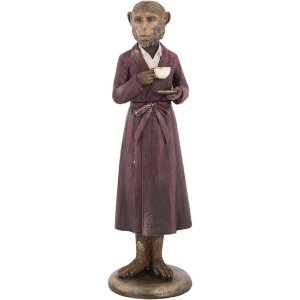 Clayre & Eef 6PR5636 Dekoration Affe 9x8x28 cm Braun,...