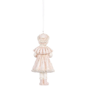 Clayre & Eef Подвеска декоративная Kind Rosa 5x4x11 см