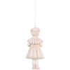 Clayre & Eef Подвеска декоративная Kind Rosa 5x4x11 см