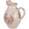 Clayre & Eef 6CE2236M Декоративний глечик 21x16x24 см Бежево-рожевий