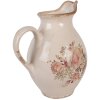 Clayre & Eef 6CE2236M Декоративний глечик 21x16x24 см Бежево-рожевий