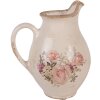 Clayre & Eef 6CE2236S Декоративний глечик бежево-рожевий 16x12x19 см