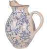 Clayre & Eef 6CE2238M Декоративний глечик 21x16x24 см Бежево-блакитний