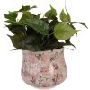 Квітковий горщик Clayre & Eef 6CE2241L Ø 21x17 см Бежево-рожевий
