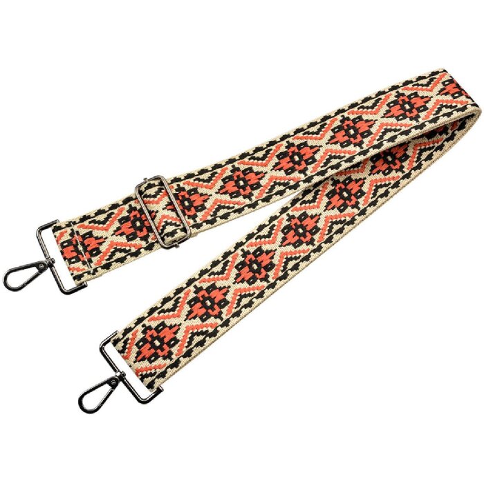 Ремінець для сумки Juleeze JZBS0008 5x140 см Бежево-чорний