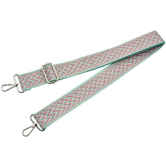 Juleeze JZBS0013 Ремінець для сумки 4х140 см Синьо-рожевий