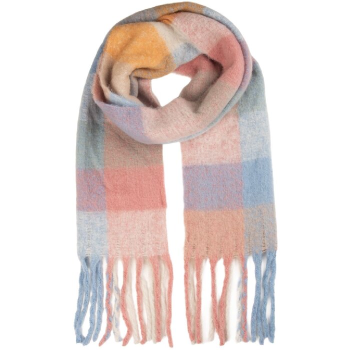 Juleeze JZSC0856P Шарф 38x200 см рожево-блакитний