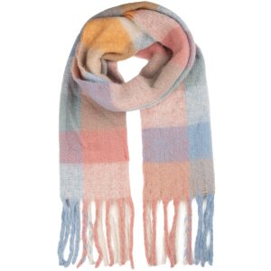 Juleeze JZSC0856P Шарф 38x200 см рожево-блакитний