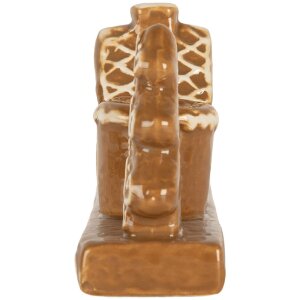 Clayre & Eef Подсвечник "Домики" 21x4x8 см