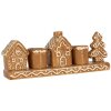 Clayre & Eef Подсвечник "Домики" 21x4x8 см