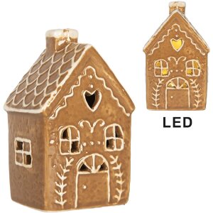 Clayre & Eef Декоративний будиночок з LED 7x6x12 см