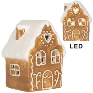 Clayre & Eef Декоративний будиночок з LED 8x6x11 см