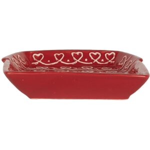 Clayre & Eef Маленькая тарелка 15x19x3 см, керамика