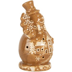 Clayre & Eef Фигурка снеговика 11x8x16 см