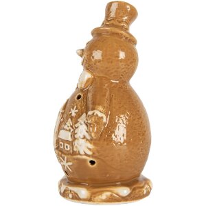 Clayre & Eef Фигурка снеговика 11x8x16 см