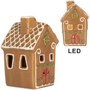 Clayre & Eef Декоративний будиночок з LED 8x8x12 см