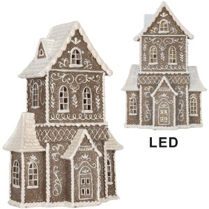 Clayre & Eef Декоративний будиночок з LED 23x11x33 см