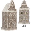 Clayre & Eef Декоративный домик со светодиодами 17x15x35 см