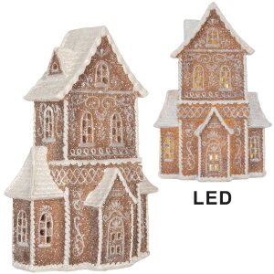 Clayre & Eef Декоративний будиночок з LED 16x8x23 см