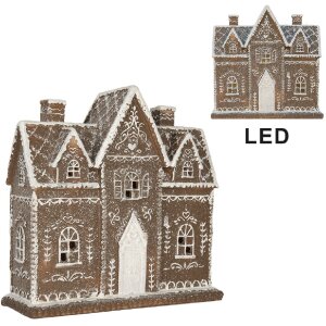 Clayre & Eef Декорація Будинок з LED 26x10x25 см...